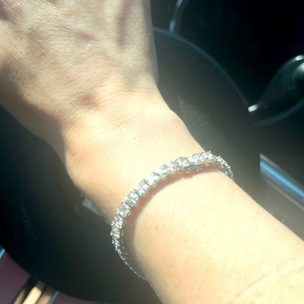 Crystal tennis bracelet